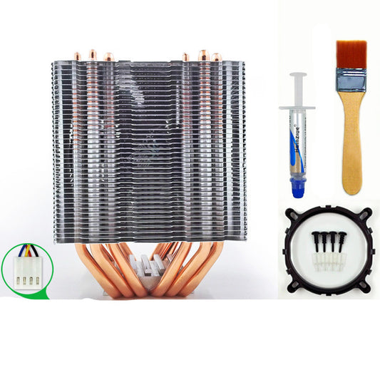 6 Heat Pipe CPU Radiator Quiet Desktop CPU Fan