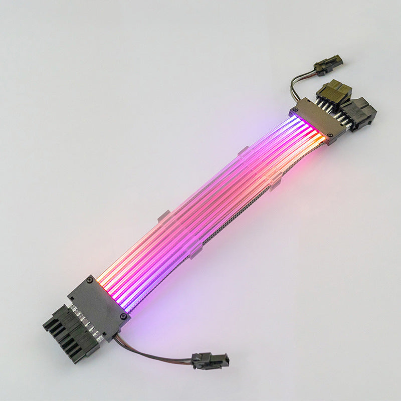 Argb LED Graphics Card Extension Cable Dual 8P Dual Headlights