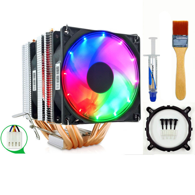 6 Heat Pipe CPU Radiator Quiet Desktop CPU Fan