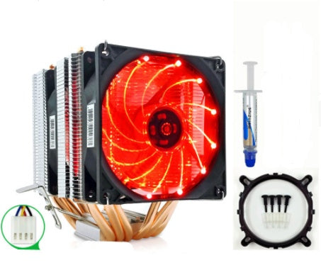 6 Heat Pipe CPU Radiator  Quiet Desktop CPU Fan