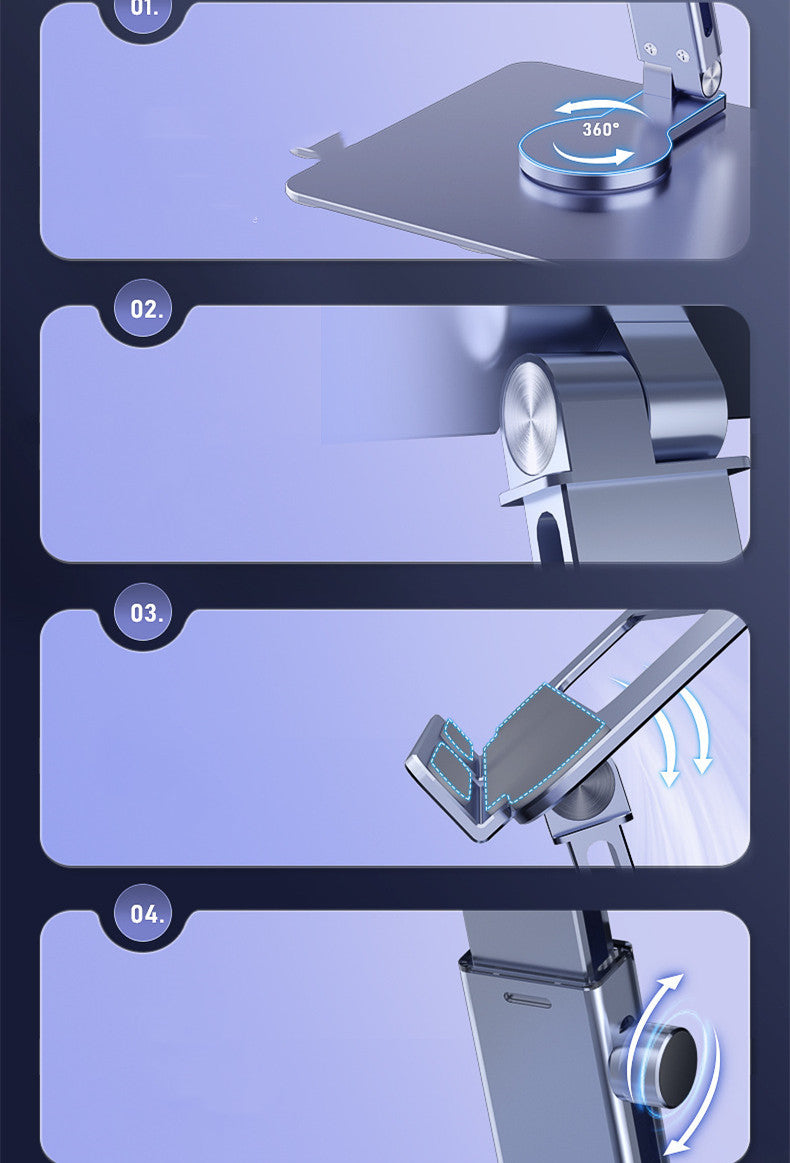 Tablet PC Desktop Folding Phone Stand Aluminum Alloy