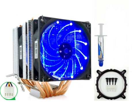 6 Heat Pipe CPU Radiator  Quiet Desktop CPU Fan