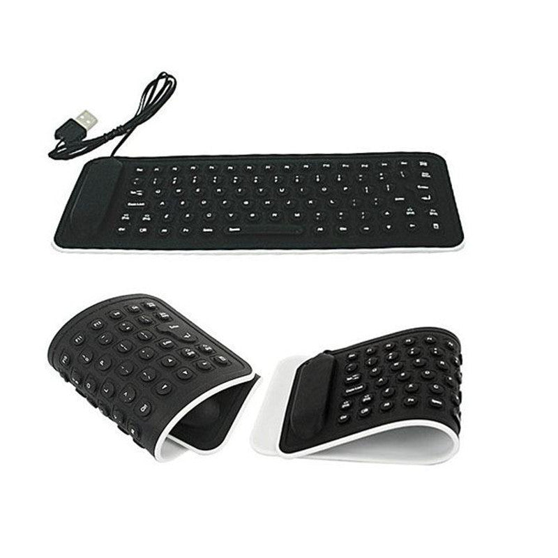 New Portable USB Mini Flexible Silicone PC Keyboard Foldable